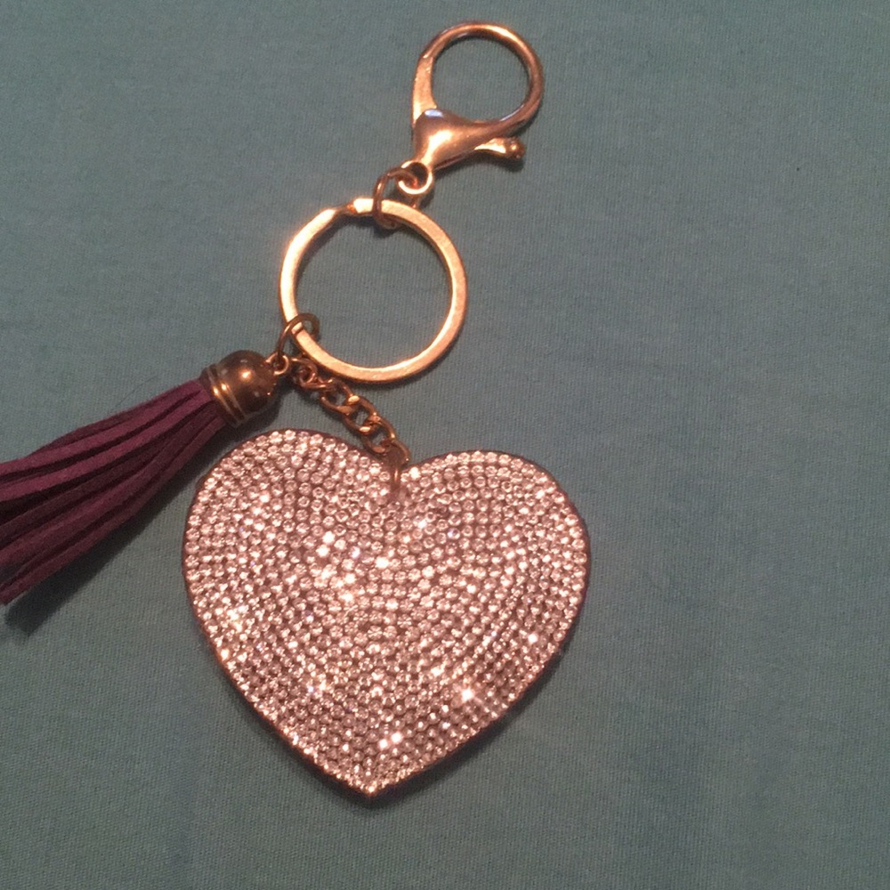 Purple purse or keychain charm